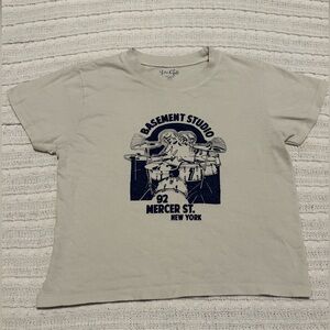 Brandy Melville Light Beige Cotton Top